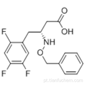 Ácido benzenobutanóico, 2,4,5-trifluoro-b - [(fenilmetoxi) amino] -, (57187517, bR) - CAS 767352-29-4